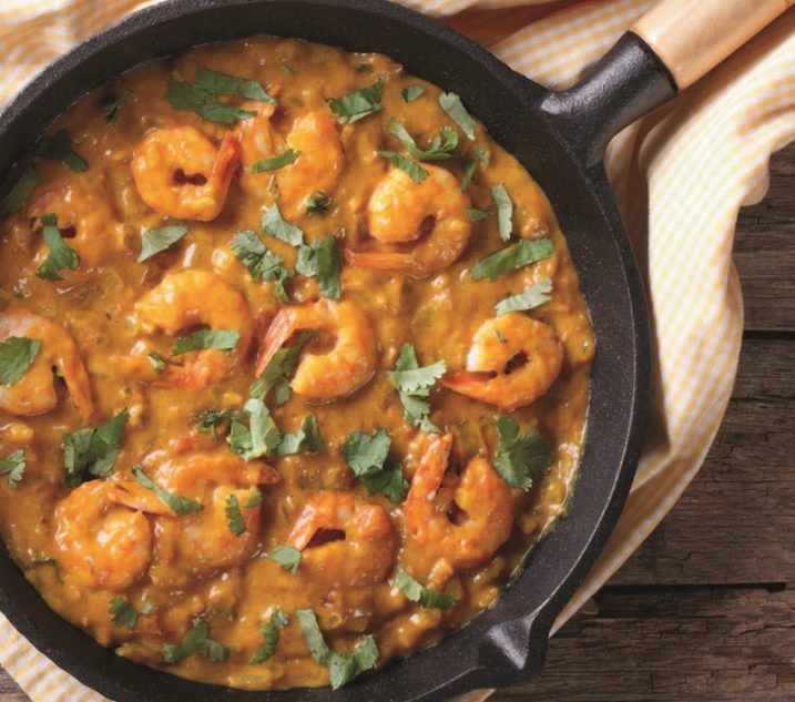 Curry de crevettes