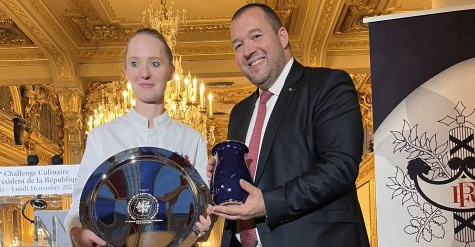 Camille Brouillard, lauréate du 6e Challenge Culinaire du Président de la République